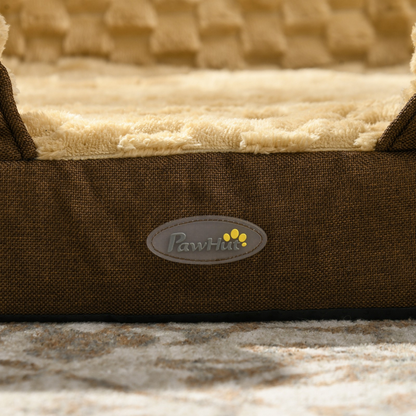 Pawhut Dog Bed Calming Pet Bed Dog Mattress for Large Dogs - Brown