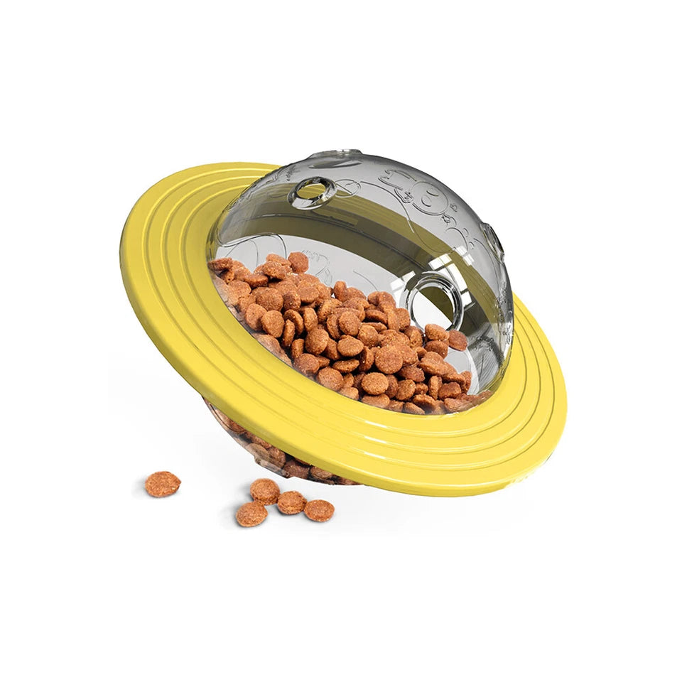 Pet Dog Cat Tumbler Treat Ball Feeder Food Dispenser Puzzle Interactive Toys