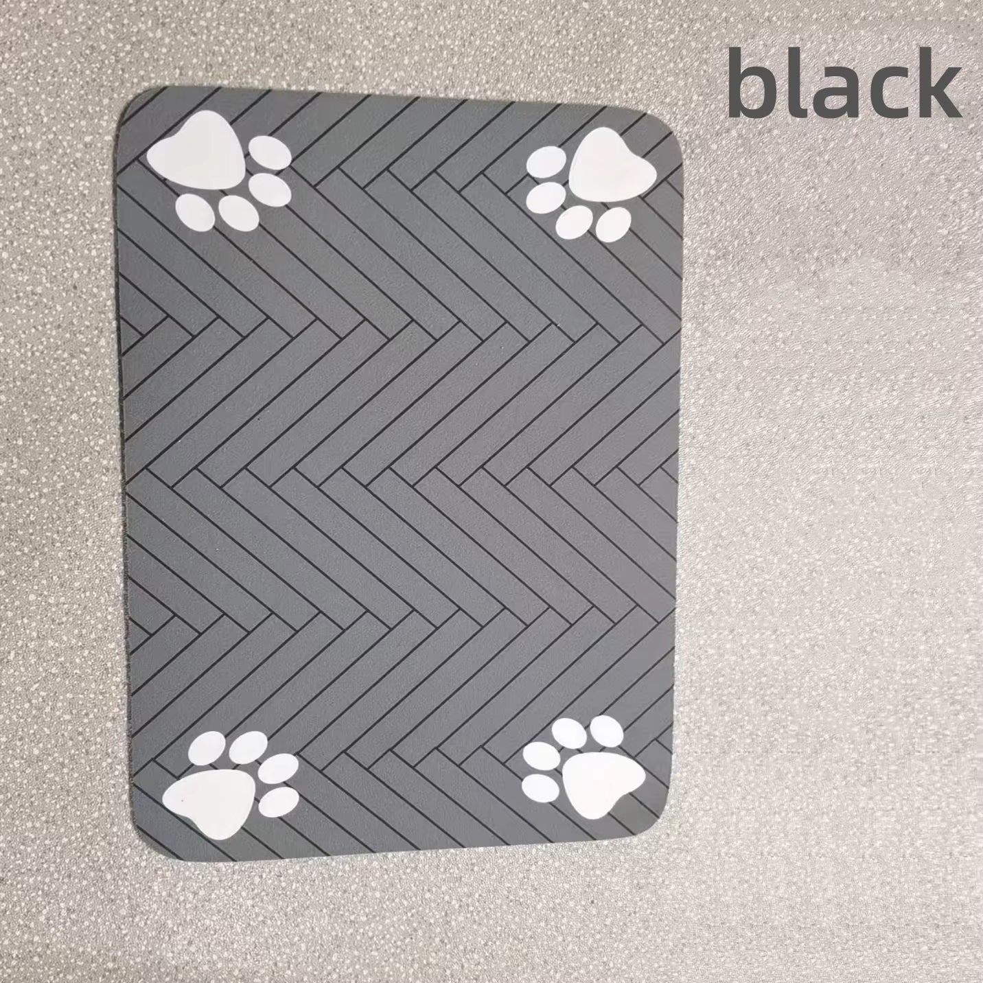 S（Little Kitten ）、M、L Bsorbent Pet Feeding Mat, Waterproof Placemat for Dog & Cat Food & Water Bowls, Quick-Dry Rubber Backing