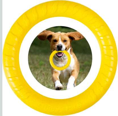 1Pc Orange Dog Toys Pet Flying Disk Training Ring Puller EVA Interactive Training Ring Puller Resistant for Dogs